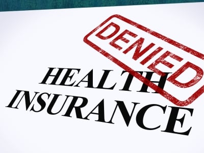 Health Insurance Denied Stamp