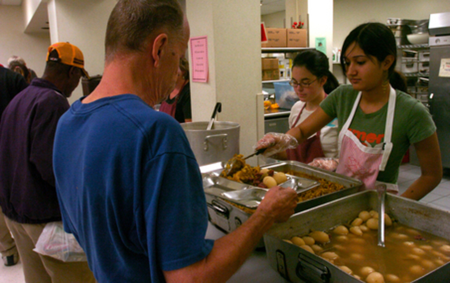 Volunteering at a Soup Kitchens