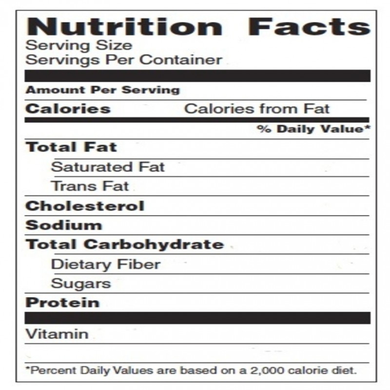 blank nutrition label template word blank cereal nutrition label blank ...