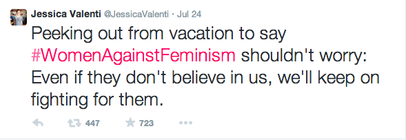 A post from feminist writer, Jessica Valenti