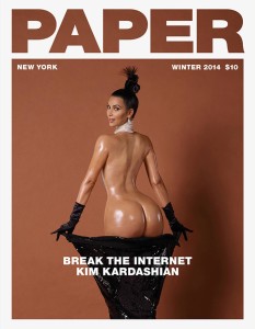 kim kardashian's butt paper magazine winter 2014