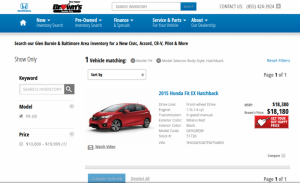 You can get quotes for a car online from any dealership 