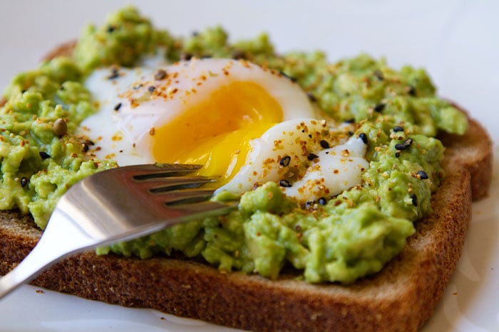 egg and avocado on toast