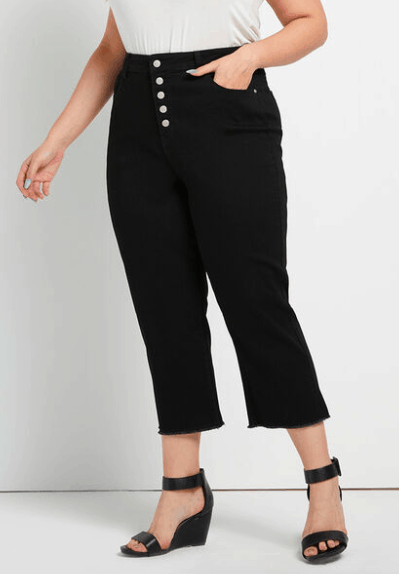 Oversized Black And Gray Audrey Hepburn Capri Pants With Elastic Waist And  Pencil Calf Length For Casual Summer Wear Style 230418 From Kong01, $12.73