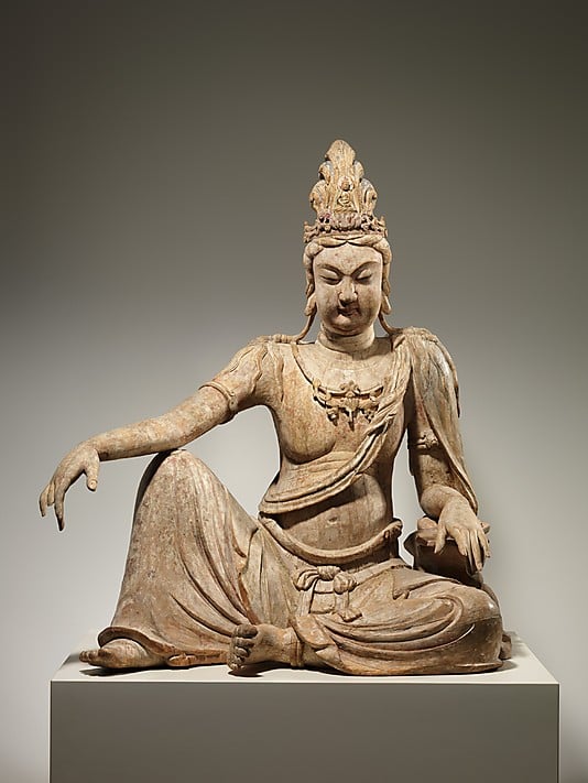 religious art Bodhisattva Avalokiteshvara in "Water Moon" Form (Shuiyue Guanyin)