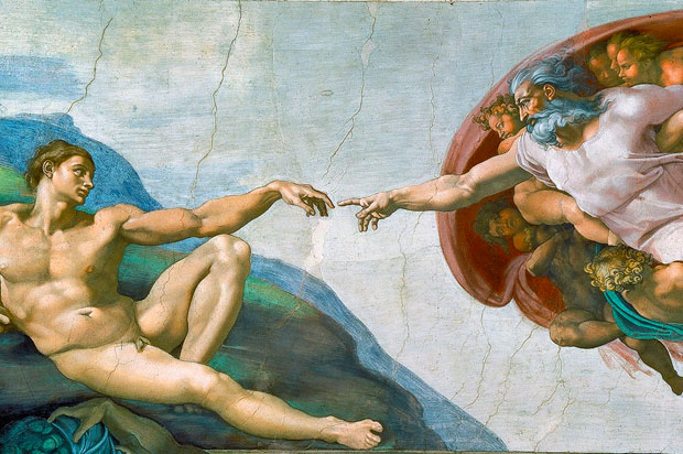 religious art Michelangelo's Creation of Adam