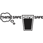 think safe drink safe graphic