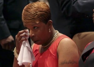mike brown mother crying