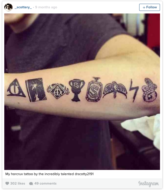 harry potter tattoo