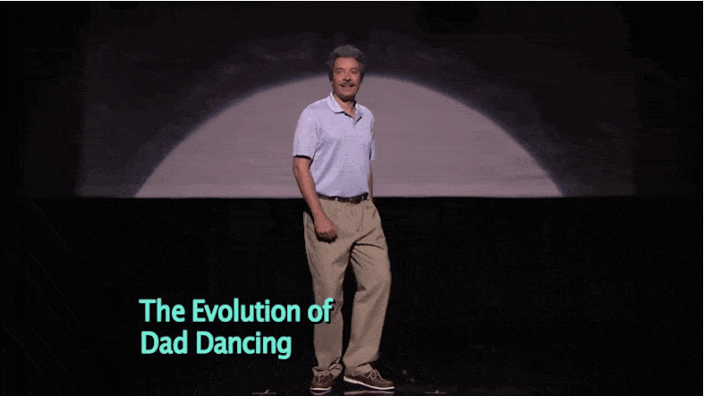 The Evolution of Dad Dancing gif