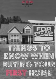 Buying first home