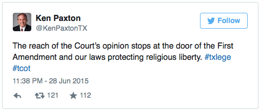 You'll notice how he refers to the Court's decision as an "opinion" 