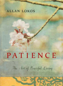 patience the art of peaceful living allan lokos book cover amazon
