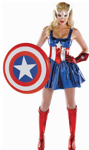 female captain america halloween costume