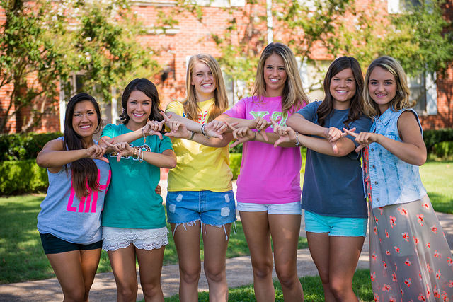 six sorority girls