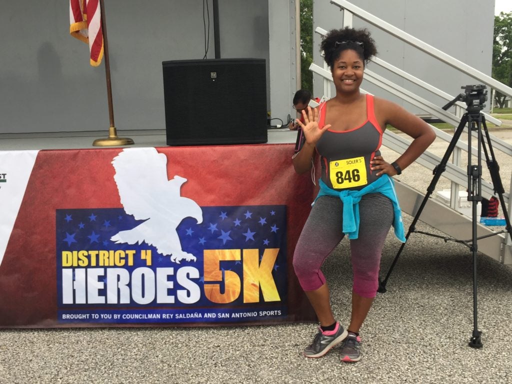 Jasmine running fifth 5k of 2015