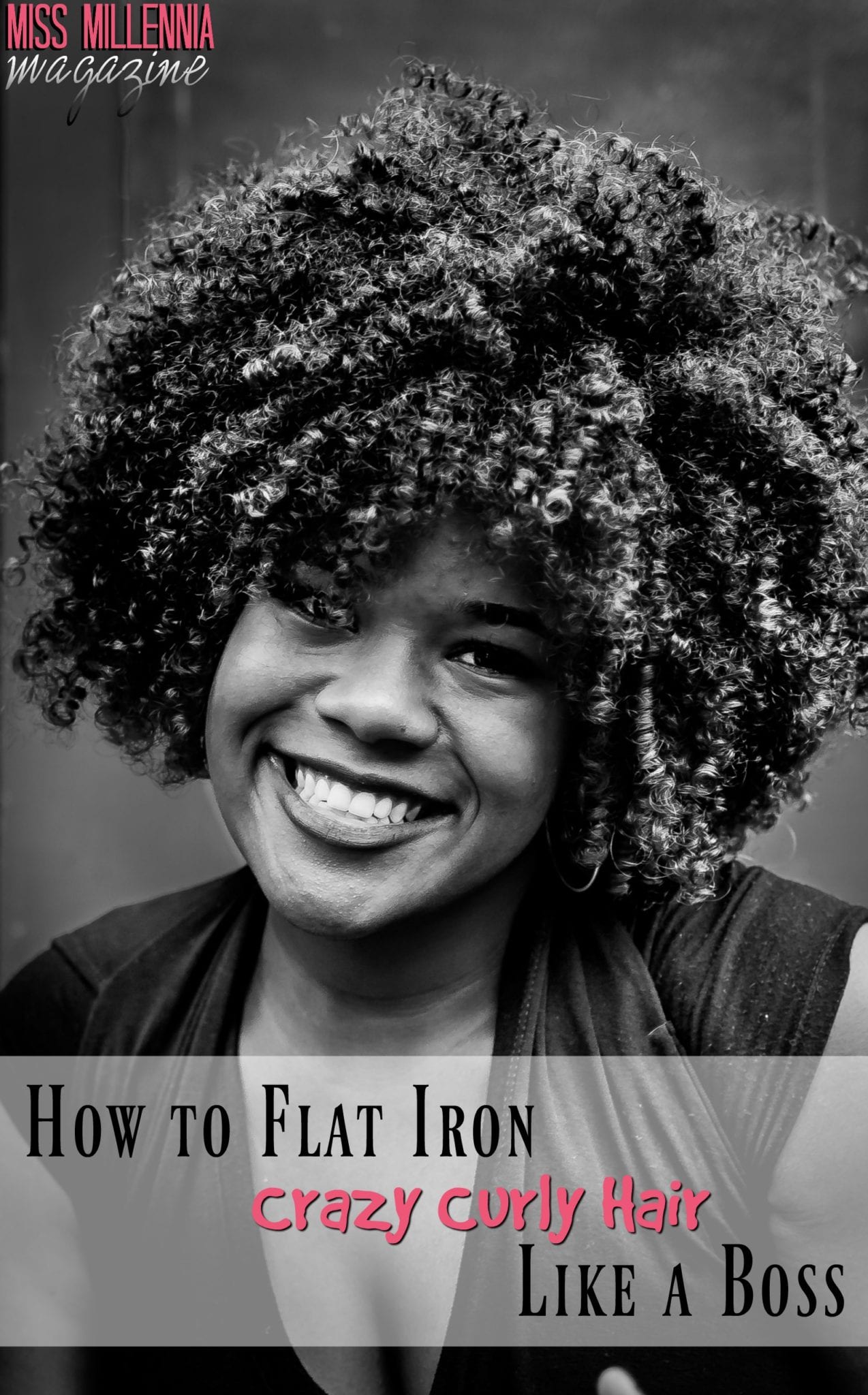 How to Flat Iron Crazy Curly Hair
