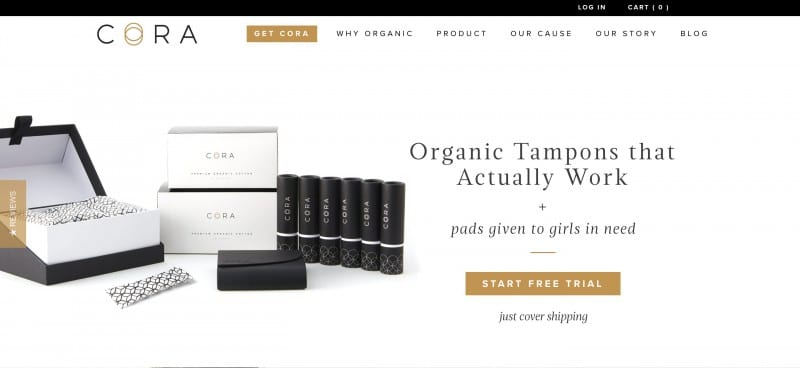 cora organic tampon