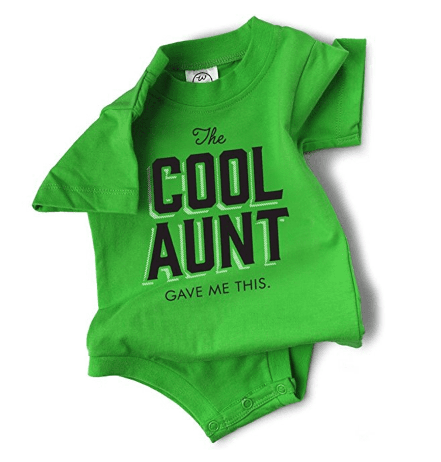 12 Cool and Unique Gifts For a Niece From Her Aunt in 2022: the cool aunt gave me this onesie