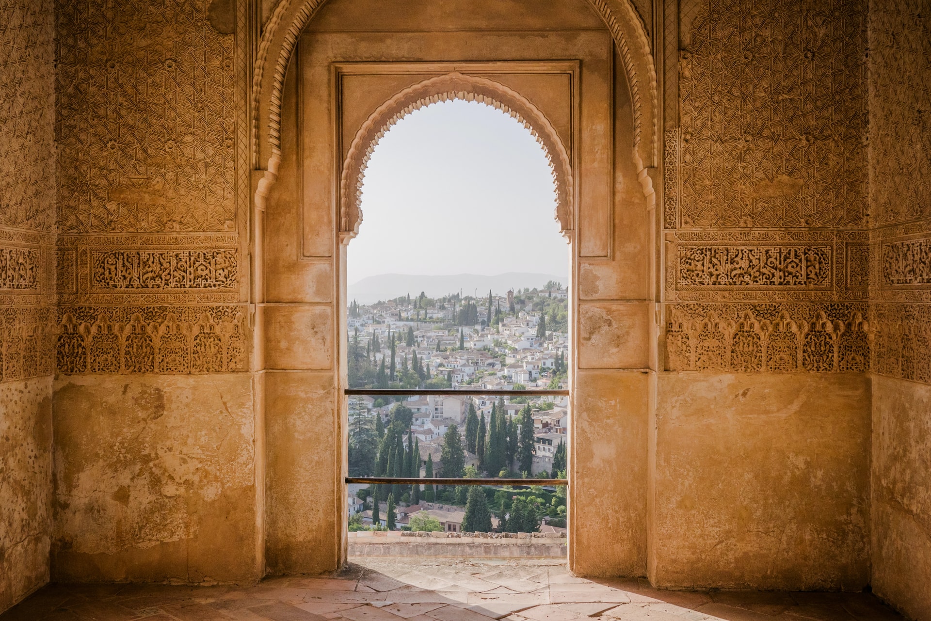 arch-shape doorway Alhambra, Spain