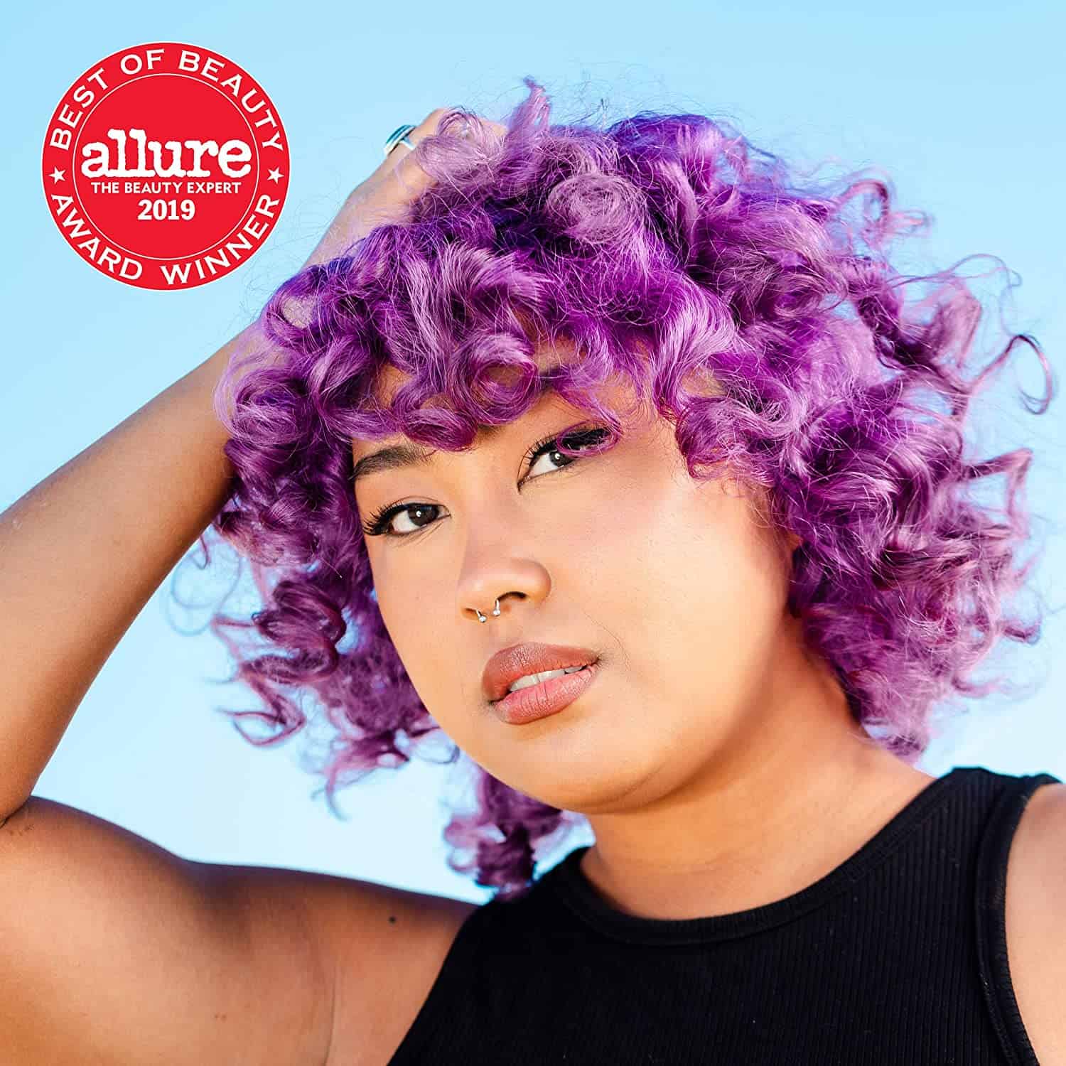 best hair care brands purple hair woman