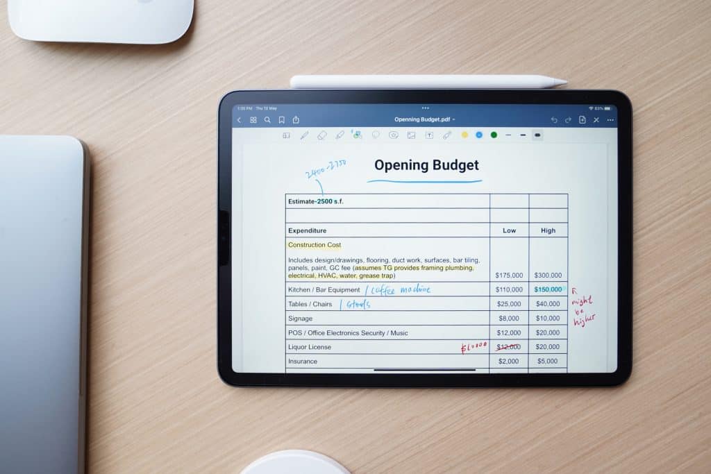 Budgeting apps can help you stay organized. 