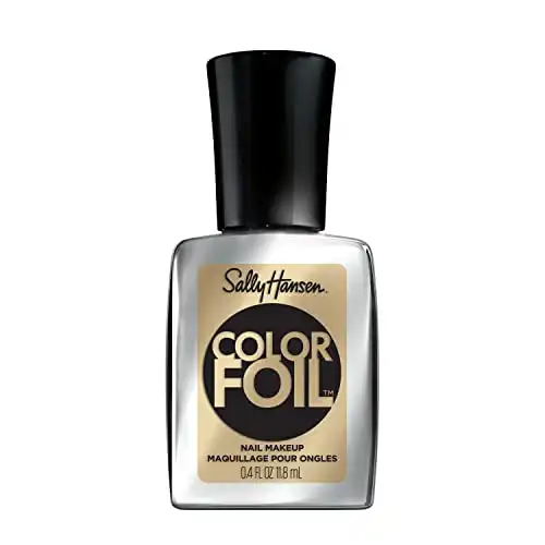 Sally Hansen Color Foil Nail Polish Gold Standard,  0.33 Fl Oz (Pack of 1)