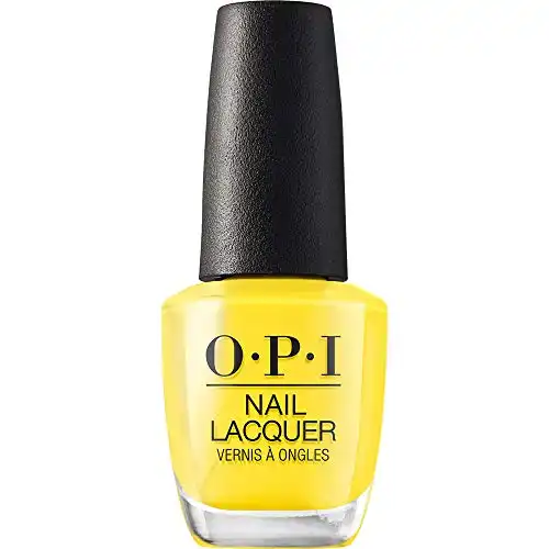 OPI Nail Lacquer, Exotic Birds Do Not Tweet, Yellow Nail Polish, Fiji Collection, 0.5 fl oz