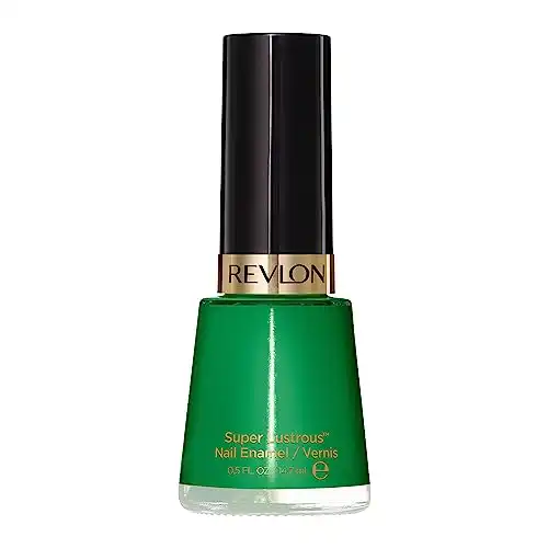 Revlon Nail Enamel, Chip Resistant Nail Polish, Glossy Shine Finish, in Blue/Green, 571 Posh, 0.5 oz