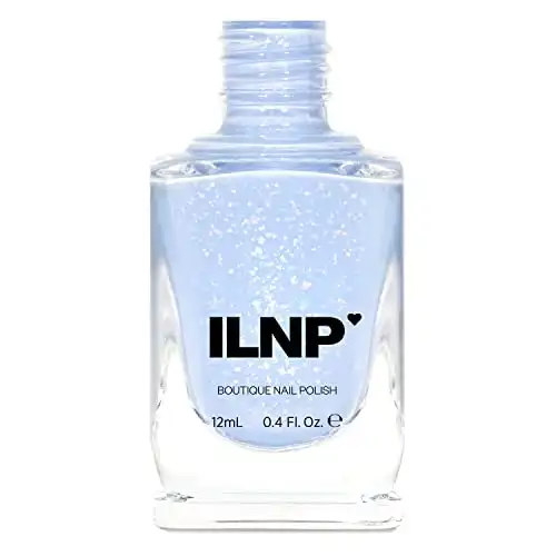 ILNP Up Above - Creamy Pastel Sky Blue Shimmer Jelly Nail Polish