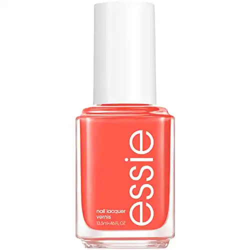 Essie Salon-Quality Nail Polish, 8-Free Vegan, Midtone Coral, Check In To Check Out, 0.46 fl oz