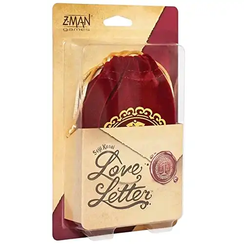 Love Letter Card Game | Classic Renaissance Strategy Deduction and Elimination Game for Adults and Kids | Ages 10+ | 2-6 Players | Average Playtime 20 Minutes | Made by Z-Man Games
