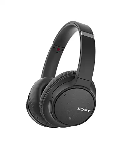 Sony Noise Cancelling Headphones WHCH700N: Wireless Bluetooth Over the Ear Headset with Mic for phone-call and Alexa voice control Black, 8.71 2.72 10.28 inch