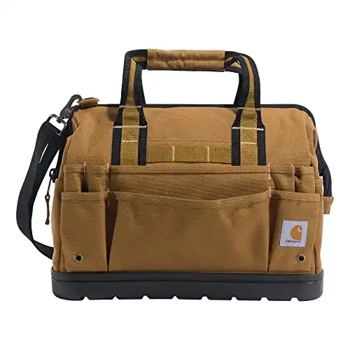 Carhartt Legacy Tool Bag 16-Inch w/ Molded Base, Carhartt Brown