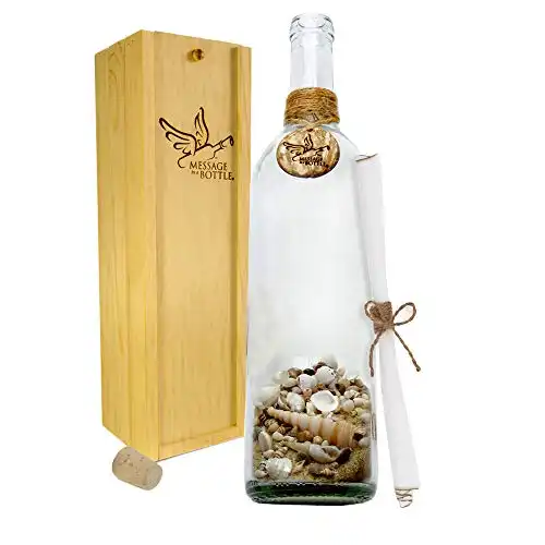 MESSAGE IN A BOTTLE ® “STRANDED Personalized Gift for Him
