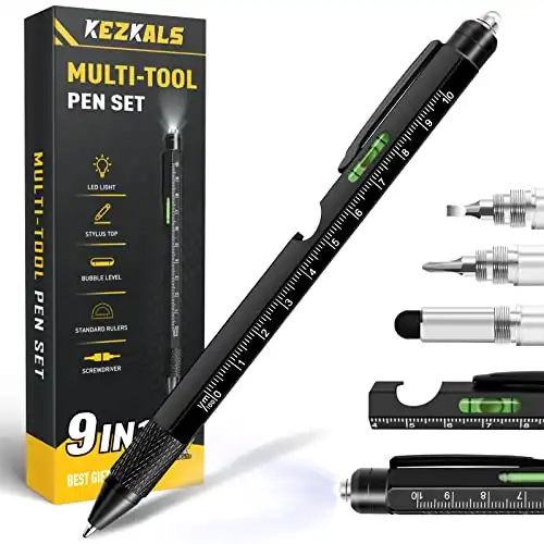 Stocking Stuffers for Men Adults, Gifts for Men, 9 in 1 Multitool Pen, Christmas Gifts for Men, Dad, Boyfriend, Cool Gadgets for Mens Gifts, Gifts for Men Who Have Everything, Birthday Gifts for Men