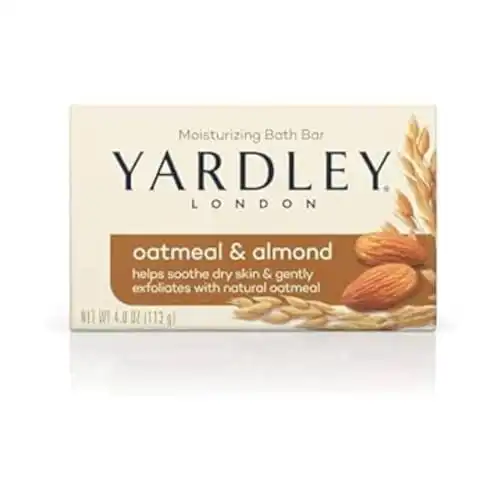 Yardley Oatmeal and Almond Bar Soap, Oatmeal & Almond, 4 Ounce