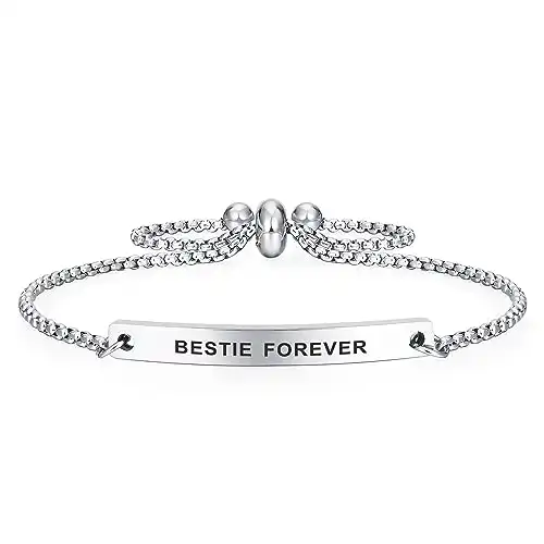 Kisseason Bestie Gifts for Women, Bestie Forever Bracelet Sister Gifts, Best Friend Bracelet, Friendship Bracelets