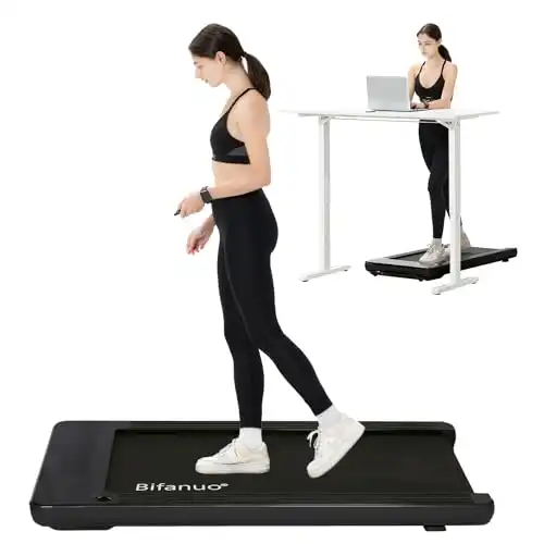 Bifanuo Walking Pad – Under Desk Treadmill, Treadmills for Home/Office, Portable Treadmill, Walking Pad Treadmill Under Desk with Remote Control LED Display- Ideal for Fitness Enthusiasts (Black...