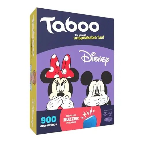Taboo: Disney Edition Party Board Game | Disney Themed Family Guess Word Game | Officially Licensed Disney Merchandise | Game for 2 Players or More | Perfect for Disney Fans | Ages 10 and Up