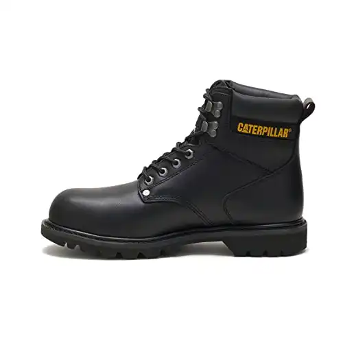 Cat Footwear Men’s Second Shift Steel Toe Construction Boot, Black, 10