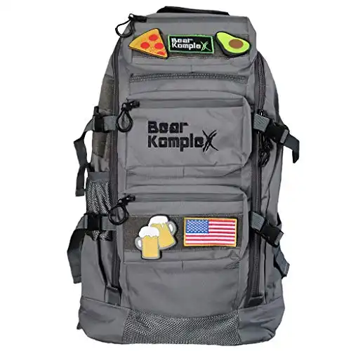 Bear KompleX Military Grade Tactical Backpack – Organize Gear & Optimize Comfort – Multipurpose 1000 Denier Nylon Backpack