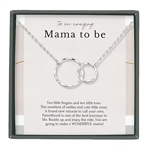 HOPE LOVE SHINE Mom To Be Gift Necklace – First Time Mom Gift for Expecting Mother – Pregnancy Gifts for First Time Moms – New Mom Jewelry – New Mom Gifts for Women – Pre...