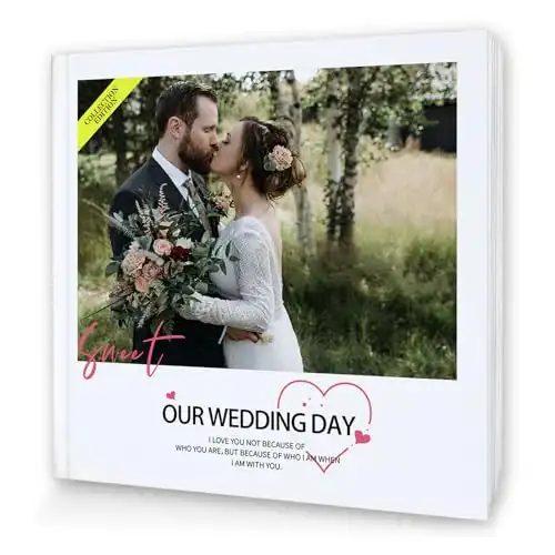 Personalized Photo Album, Digital Print Your own Memory Book, Picture Gifts for Family Baby Wedding Anniversary Travel Birthday Anniversary