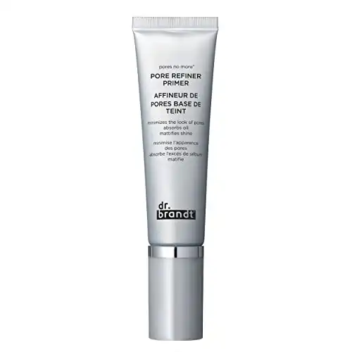 Dr. Brandt Pores No More Pore Refiner Primer – Instantly Minimizes The Appearance of Pores, Diffuses Fine Lines and Imperfections – 1 fl oz / 30 ml