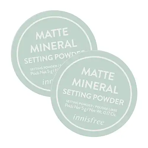 innisfree Matte Mineral Setting Powder Duo, 0.17 Ounce (Pack of 2) (Packaging may vary)