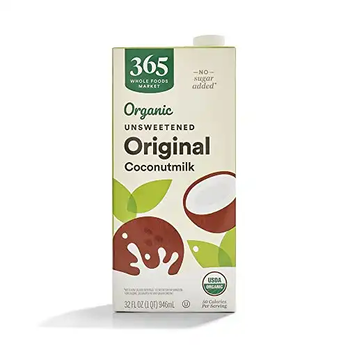 365 by Whole Foods Market, Organic Unsweet Original Coconut Milk, 32 Fl Oz