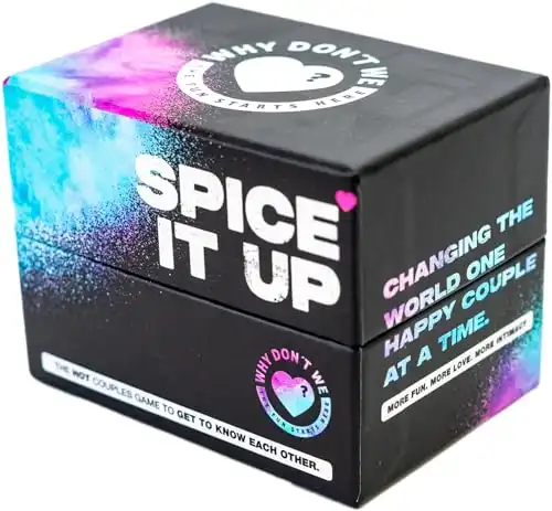 Spice IT UP by Why Don’t We. Spicy Couples Games for Adults with 150 Cards with Conversations, Spicy Dares & More – Best Date Night Games for Couples – Romantic Adult Couple Games