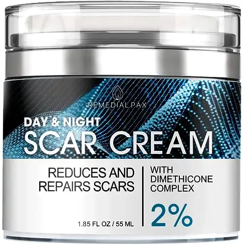 Scar Removal Cream for Women and Men – Rapid Repair of New Old Scars, Spots, Burns All Natural Treatment with Vitamin E, Alanine, Collagen