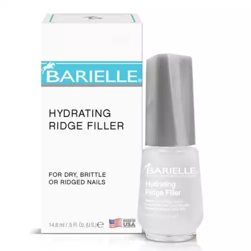 Barielle Hydrating Ridge Filler Base Coat – Fills and Smooth Unsightly Nail Ridges, For Dry, Brittle or Ridged Nails 0.5 Ounce